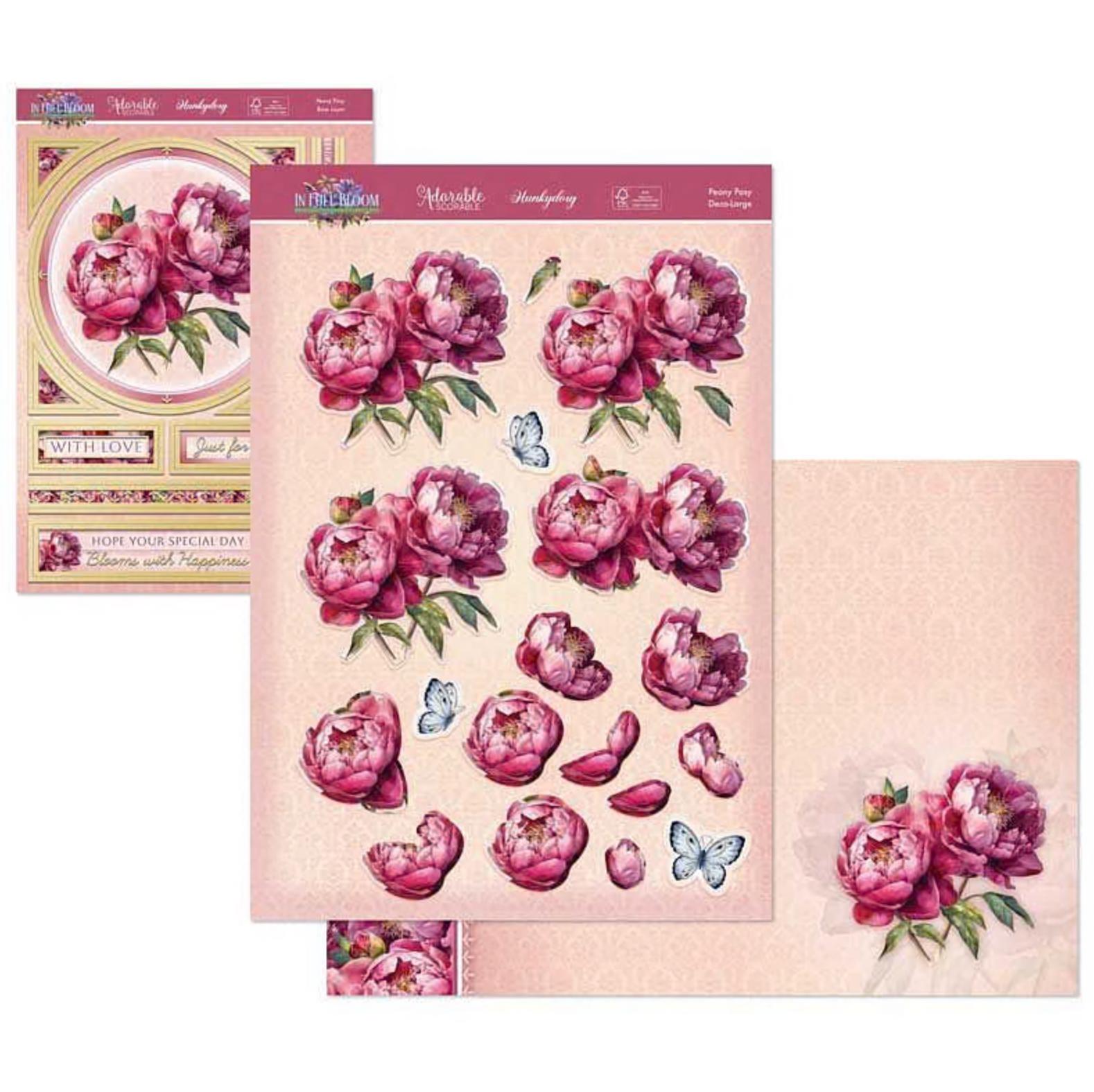 Hunkydory Crafts In Full Bloom Deco-Large Set - Peony Posy